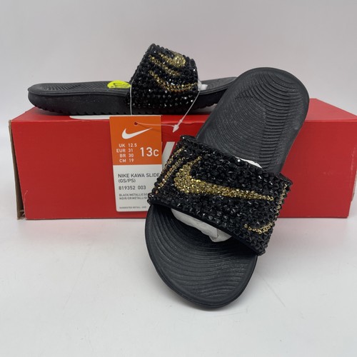 Nike kawa slide black metallic - slide,