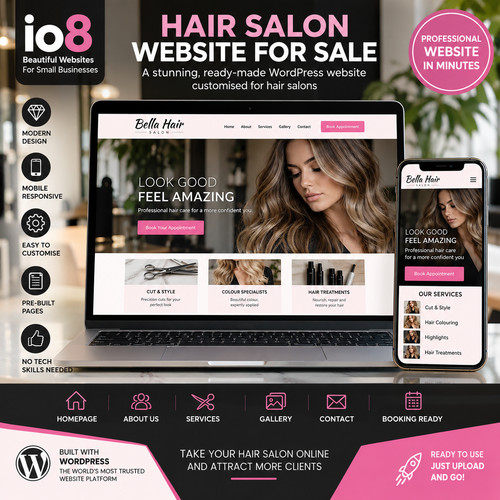Hair salon business website - business,