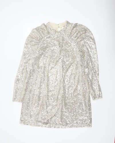 Women silver sequin - h&m,