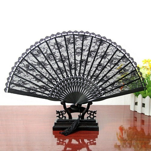 Women floral lace folding hand - lace,