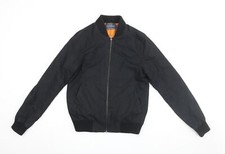 Topman Mens Black Bomber