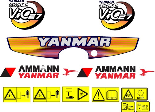 Yanmar vio digger decal set - yanmar,