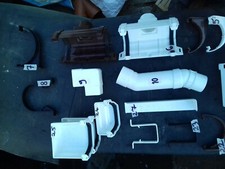 GUTTERING PARTS-MARSHALL TUFFLEX,OGEE,HUNTE,£60=235pcs.approx.