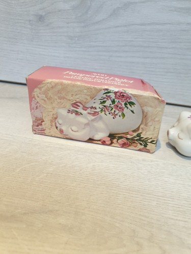 1978 ceramic sleeping piggy - ceramic,