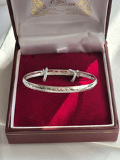 Children's 925 Sterling Silver Heart Expander BangleRRP 29.99£ (0-3 Years)
