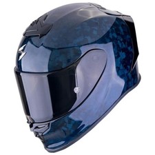 Scorpion R1 Evo Carbon Onyx Blue Full Face Motorcycle Motorbike Bike Helmet