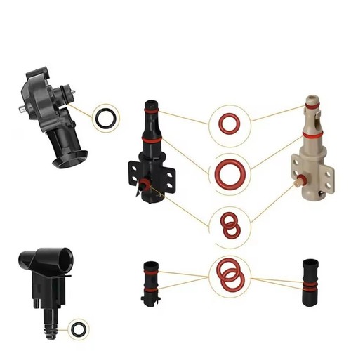 30pcs red and black silicone - red,
