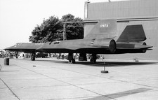 9th SRW, USAF, SR-71A, 64-17974 at Mildenhall, 30 May 1982 - Original B&W neg