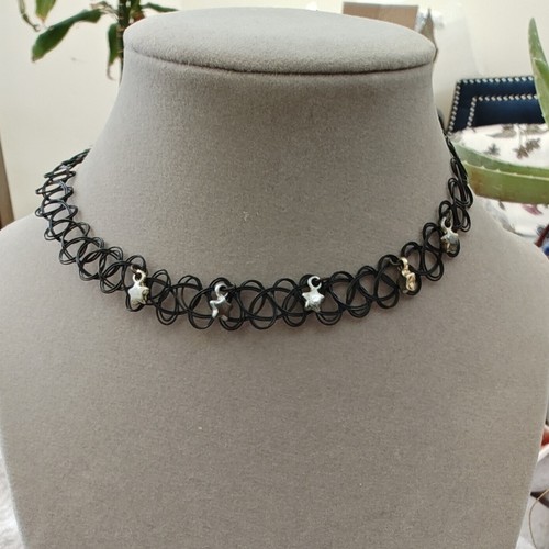 Choker necklace black - choker, 90s
