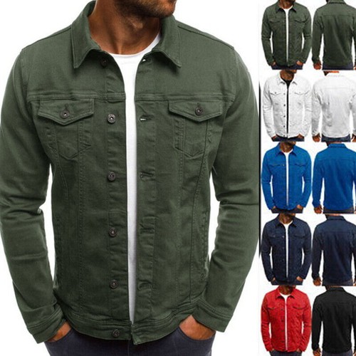 Mens denim jacket loose - denim, fit