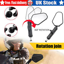 1Pair Motorcycle Adventure Ball-Head Rear View Side Mirrors for ATV Dirt Bike UK