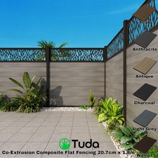Composite flat fence boards - flat,