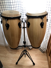 Pearl Primero Conga Drum Set With Stand, Natural 