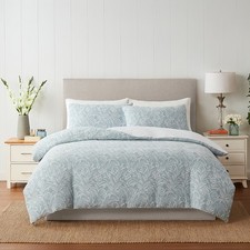Laura Ashley Barley Quilt Cover Set Seaspray Blue