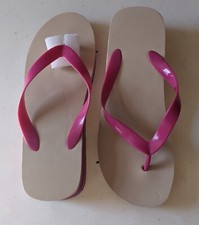 Avon Pop Color Flip Flops Pink Medium Size New