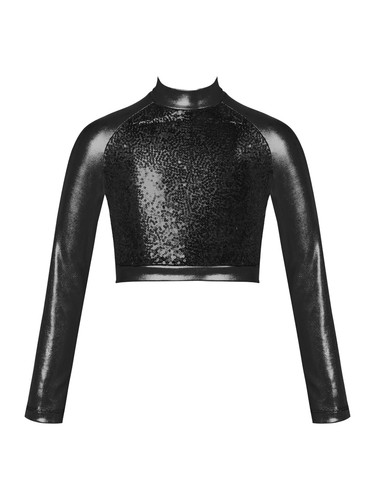 Girls blouse mock - blouse, crop