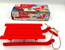 Elf Wooden Sleigh Naughty