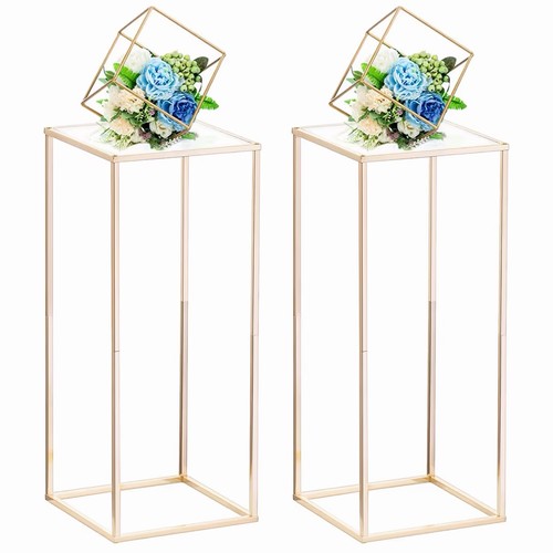 Gold wedding centerpiece vases - wedding,