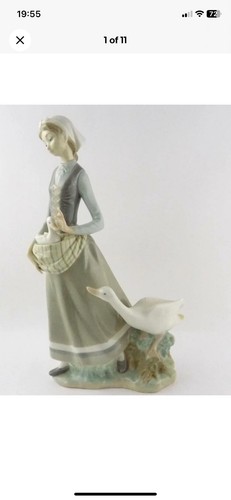 Lladro figurine lady with - figurine,