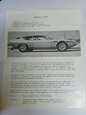 Lamborghini Espada 1971 UK