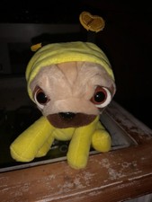 Small Pug Plush Toy Dressed As