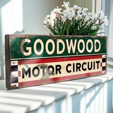 Goodwood Motor Circuit Sign – Vintage Style Racing Motorsport Garage Decor