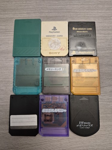 Playstation memory cards - playstation,