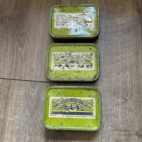Golden virginia tobacco tins - golden,