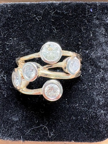 Modern diamond dress ring - modern,