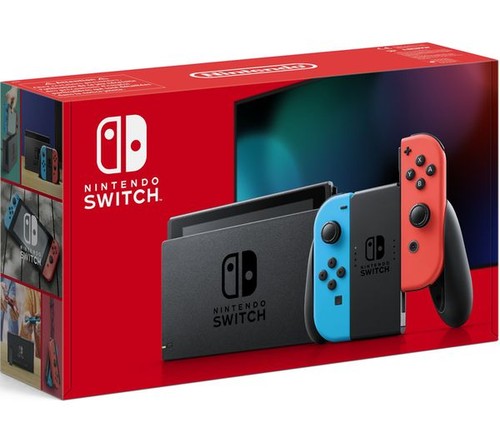 Nintendo switch neon - nintendo, red