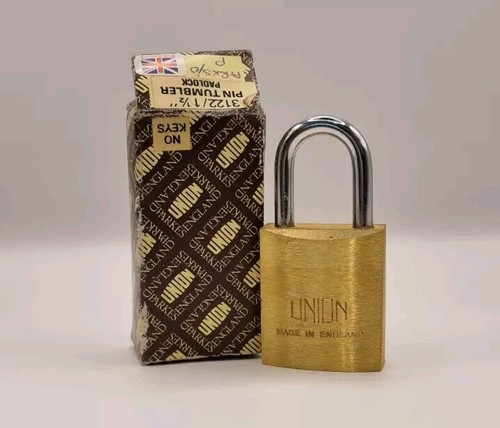 Vintage union padlock brass - padlock,