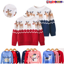 KIDS CHRISTMAS REINDEER JUMPER