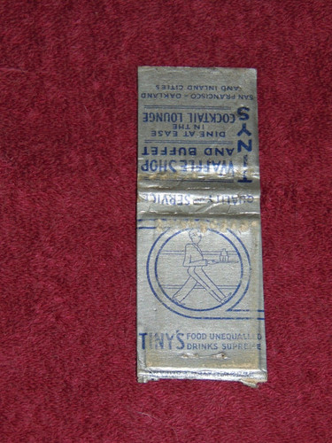 Circa 1930 matchbook - circa, cover