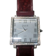 RARE SUZI B (SUZANNE BJONTEGARD) LADIES WRIST WATCH EMBELLISHED WITH CRYSTALS