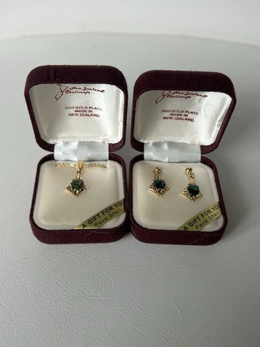 Vintage 22ct gold plated paua - vintage,
