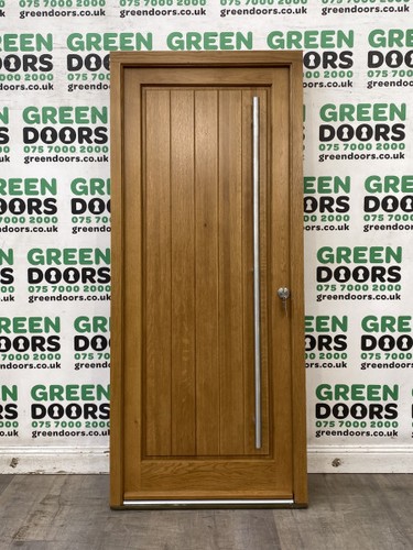 Solid oak front door back - solid,