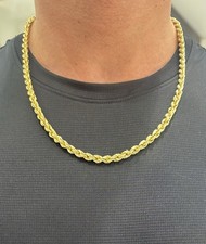 18CT  (750) GOLD DIAMOND CUT ROPE CHAIN 