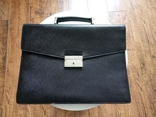 PRADA briefcase saffiano leather black 