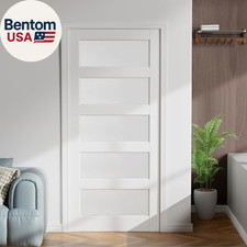 32"X 80" 5-Lite Frosted Glass