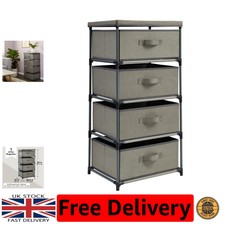 Compact Light Grey 4-Drawer