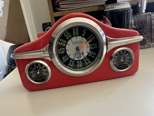 Vintage retro red car - red,