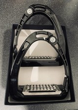 Black Safety Stirrups - Aluminium - Quick Release - **Slight Damage** - Bargain.