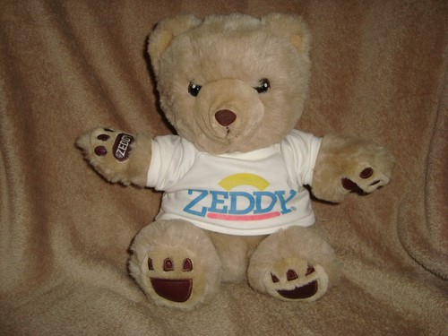 Vintage zellers mascot teddy - vintage,