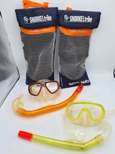 2 Sets Of SNORKLE tribe Seac Sub Snorkel & Goggles Under Water Diving Equipment