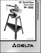 Delta 20" Scroll Saw