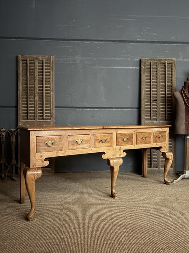 Antique pine dresser base - antique,