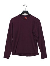 ISOBAA Men's T-Shirt M Purple 100% Wool Basic