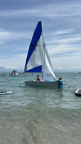 Hartley sailing dinghy with - sailing,
