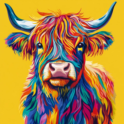 Hkliopu highland cow diamond - hkliopu,