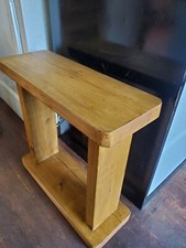 Solid Rustic Wooden Sofa Side